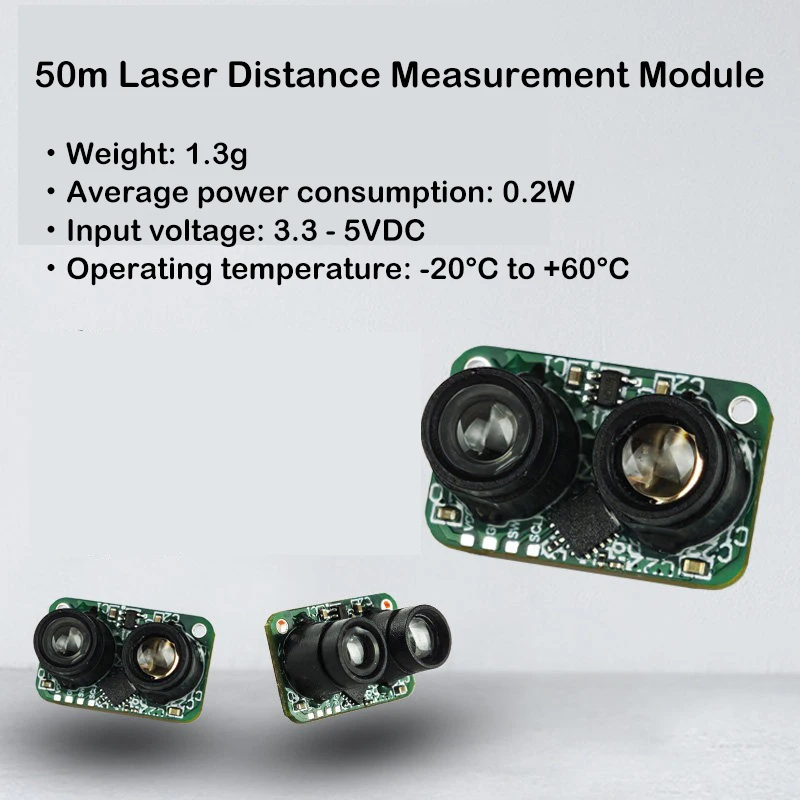 50m laser ranging module with high frequency and high precision for industrial-grade TOF ranging and obstacle avoidance