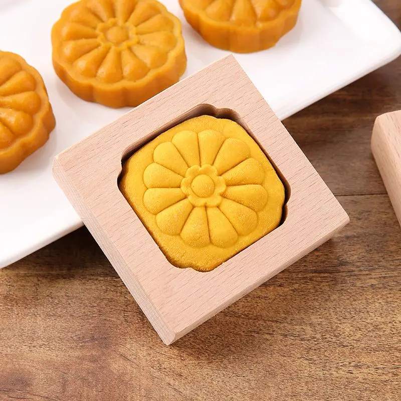 Pumpkin Cake Mold Simplicity Household Baking Utensils Glutinous Rice Cake Tools Wooden Snack Crisp Pumpkin Cake Making Mold New