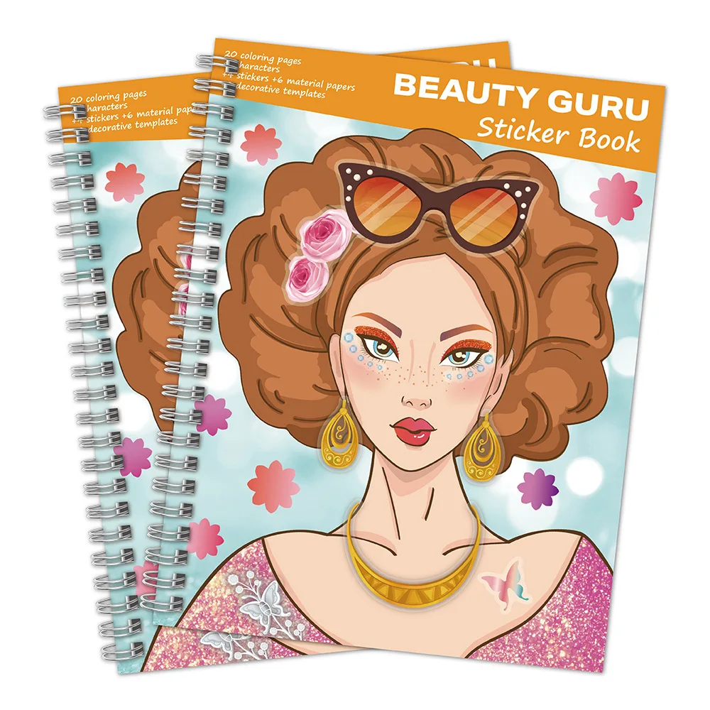 Nuevo libro de pegatinas de vestir, conjunto de libros para colorear a la moda, accesorios de Anime Kawaii, regalos bonitos de dibujos animados, juguetes creativos DIY