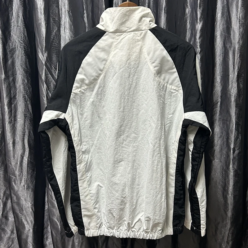 

Retro Color Blo Design Embroidery Zipper Jaet Casual Spring Autumn Sport Leisure Logo Bae Men's Faion Outerwear
