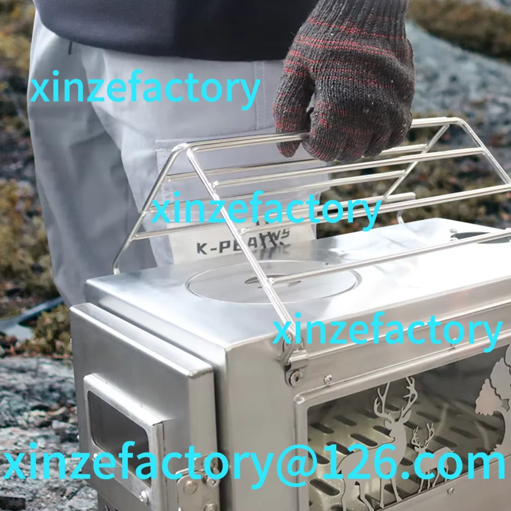 

Customizable Outdoor Tent Firewood Stove, Camping Heating Stove, Large Stainless Steel Stove, Outdoor Cooking, Barbecue Heating