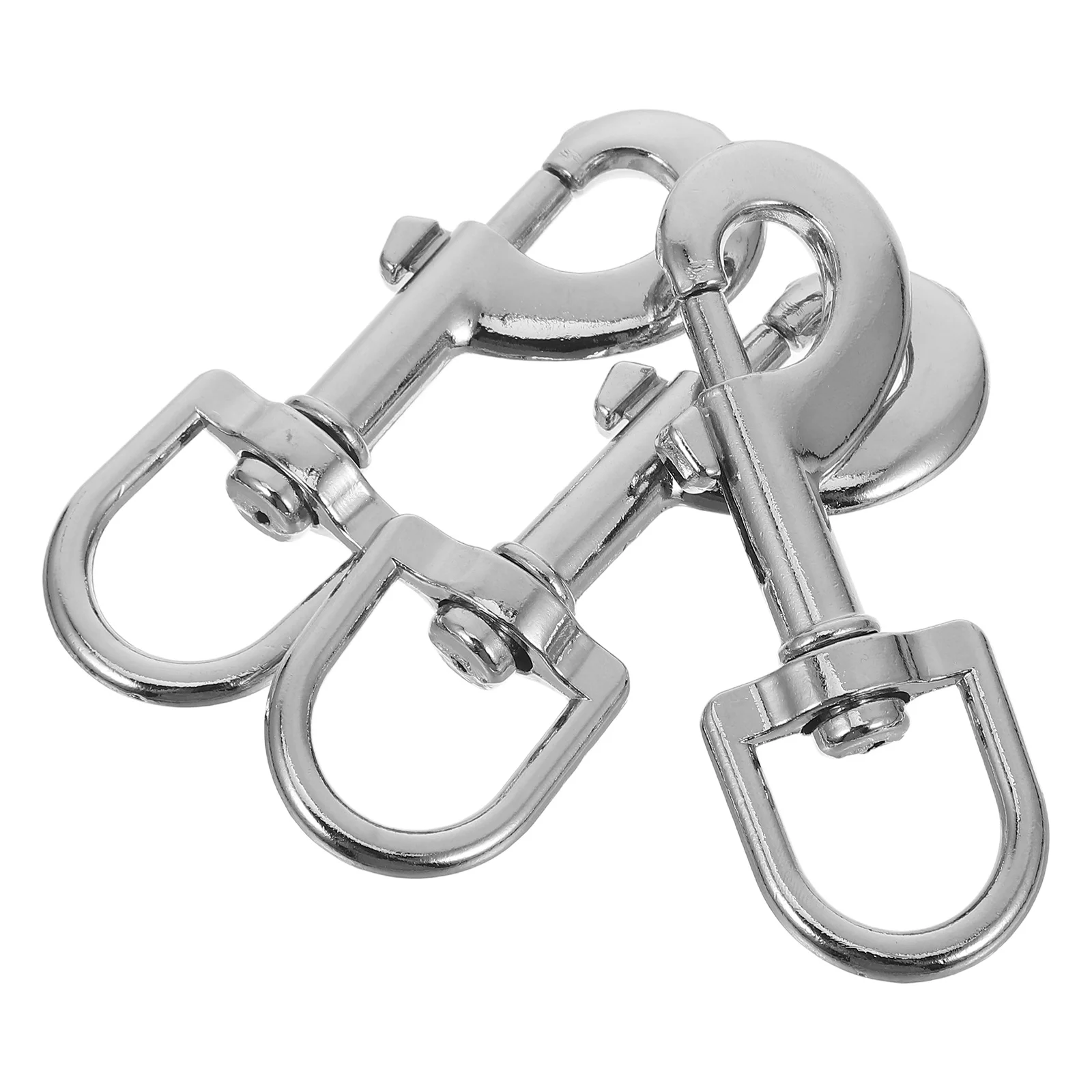 

3Pcs Swivel Metal Dog Leash Clips Heavy Duty Zinc Alloy Snap Hooks Electroplated Pet Leash Connector Swivel Carabiner Clip