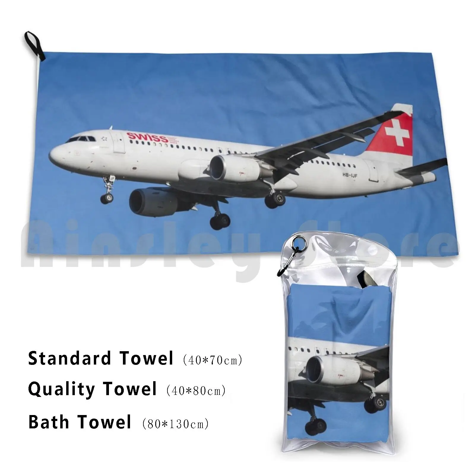 Swiss Airbus A320-214 Bath Towel Beach Cushion Swiss Swiss Air Swiss Airbus Swiss Airbus A320 Airbus A320 A320 Swiss Jet