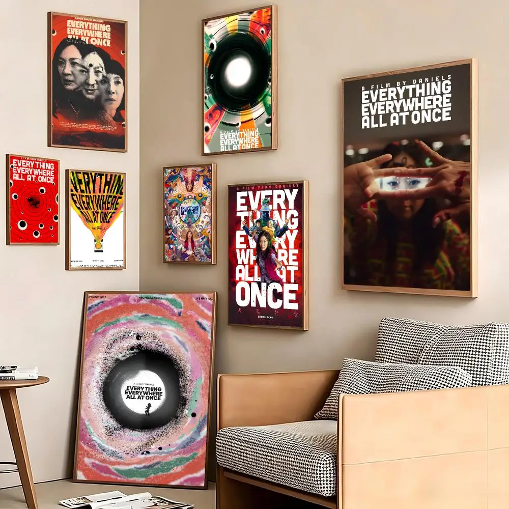 TV Series E-Everything Everywhere All at Once Poster Pegatina artistica HD autoadhesiva impermeable para salon dormitorio