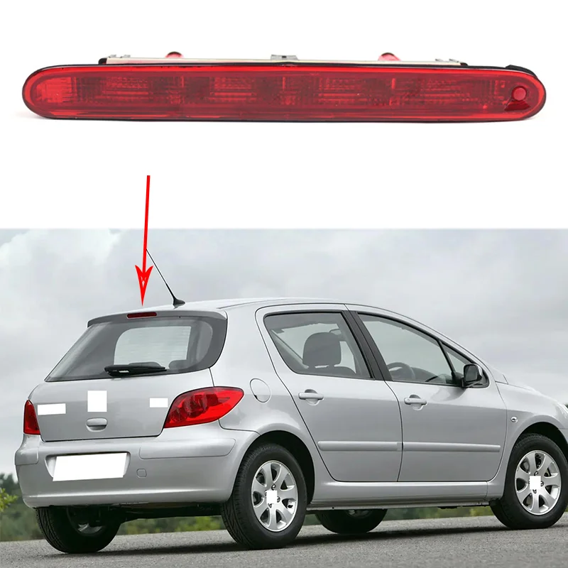 

Спойлер для Peugeot 307 от 2000 до 2008 года, третья стоп-сигнал, трансграничная поставка высоко установленных стоп-сигналов