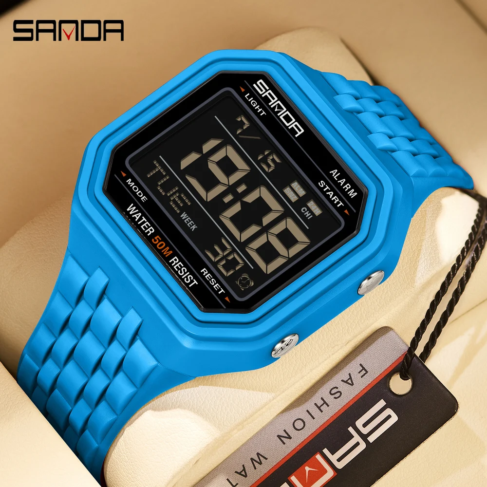 

Мужские наручные часы SANDA Outdoor, водонепроницаемые, с LED-подсветкой, аналогово-цифровые, многофункциональные, спортивные, электронные, модные, стильные.