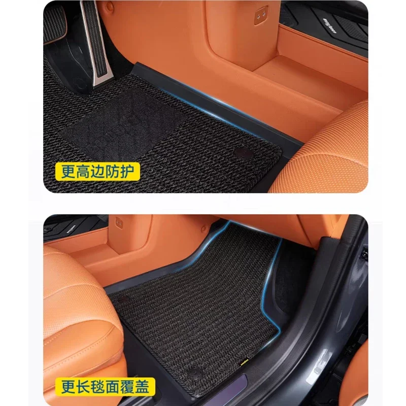 For AITO M8 Fully enclosed TPE foot pads are waterproof stain resistant scratch resistant and wear-resistant