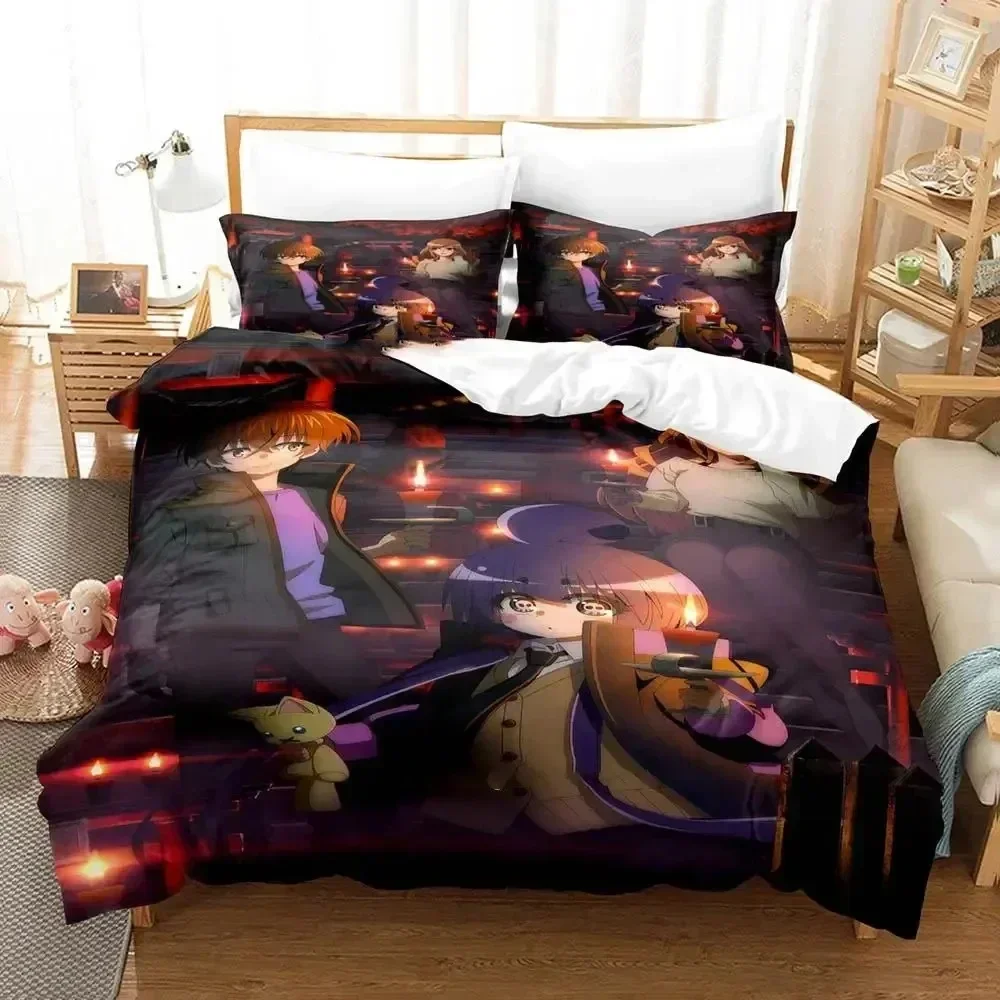 New Anime Dark Gathering Bedding Set Printed Bed Set With Pillowcase Bed Duvet Cover Soft Single Double Queen Super King Size