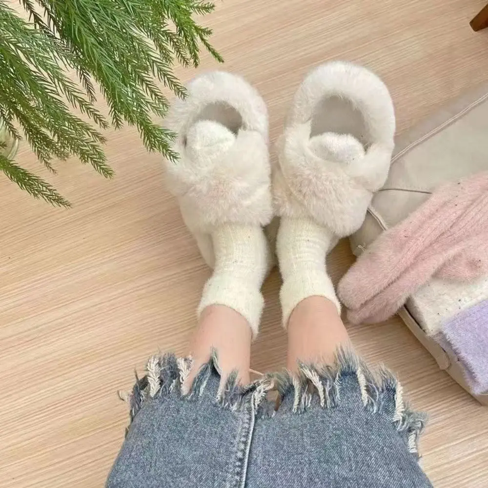 Comfortable Winter Mink Velvet Socks Warm Soft Floor Plush Sock Sweet Cosy Fluffy Socks for Women