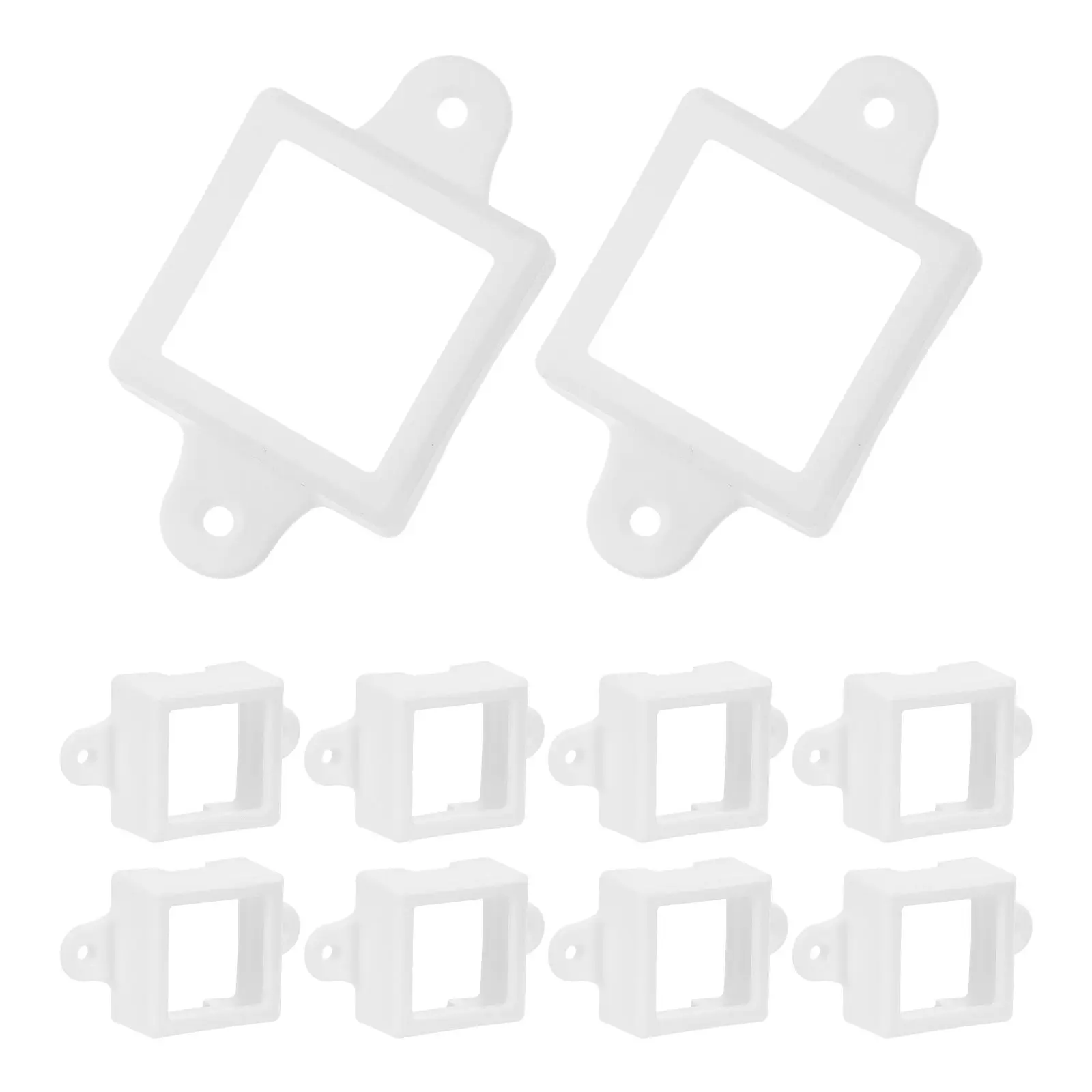 

10 шт. водонепроницаемых квадратных крепежных клипс для уличных светильников, надежное крепление для установки светодиодных гирлянд, декор для патио