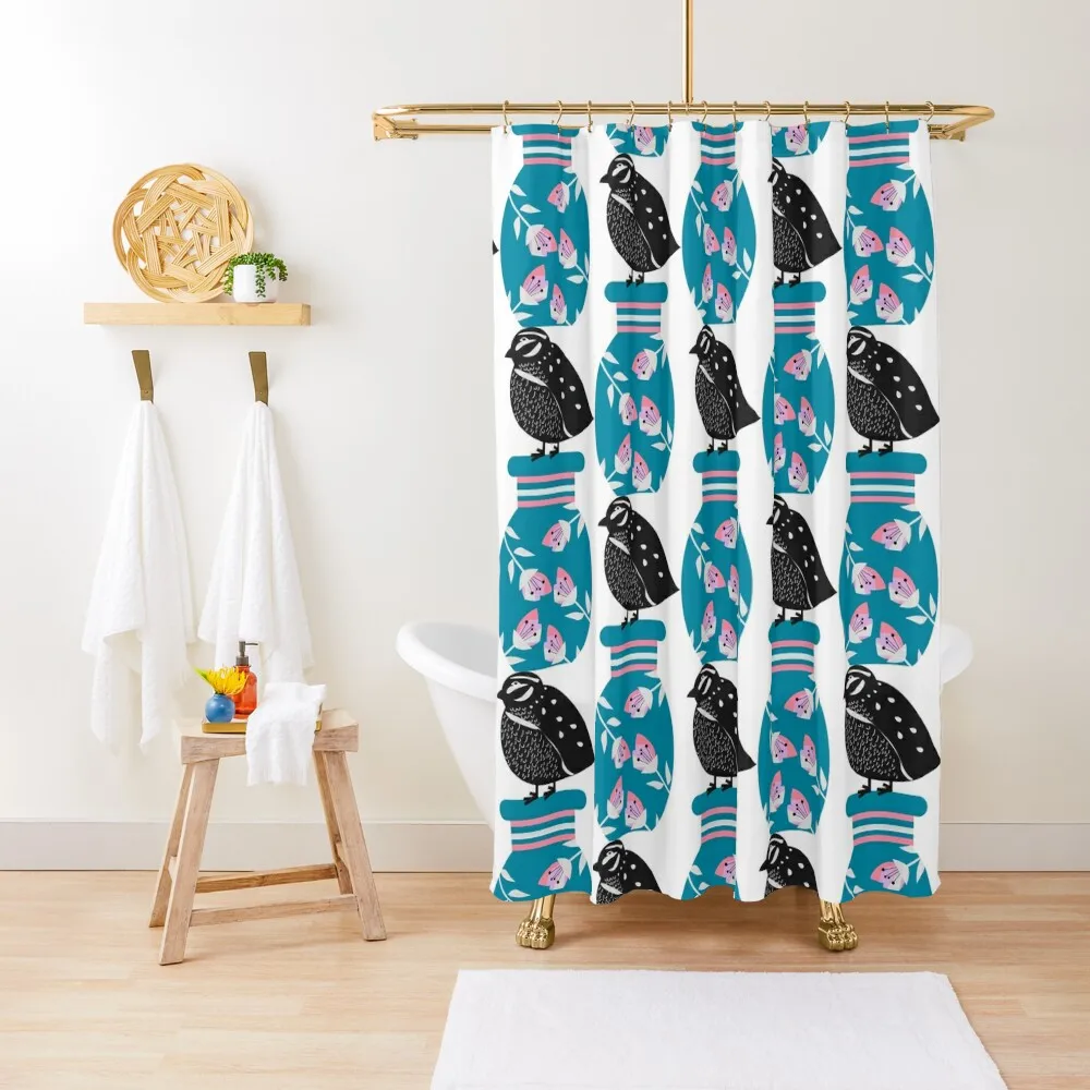 Quail sitting on a vase Shower Curtain Modern Bathroom Accessories Bathroom Showers Bathroom Deco Curtain