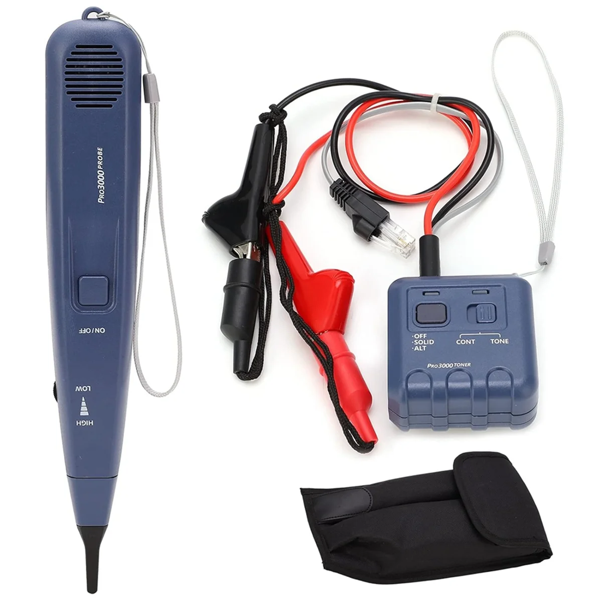 

Pro3000 Tone Generator and Probe Kit, SmartTone Technology, Handheld Telephone Line Circuit Finder