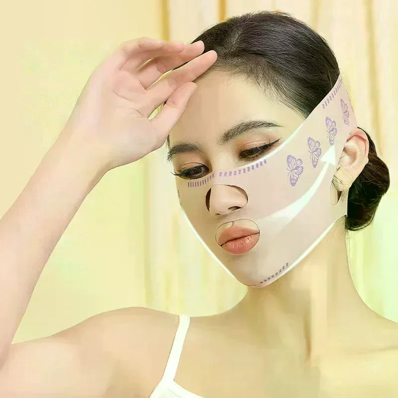 /ACR/Bandage Breathable V Face Band Cheek Lift Up Anti Wrinkle Face Thin Mask Reduce Double Chin V-Line Shaping Bandage Face