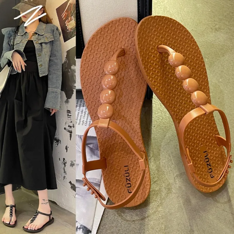 Zapatos de mujer, sandalias Retro de verano para mujer, zapatos suaves para mujer, sandalias de fiesta, calzado informal para mujer, sandalias para mujer