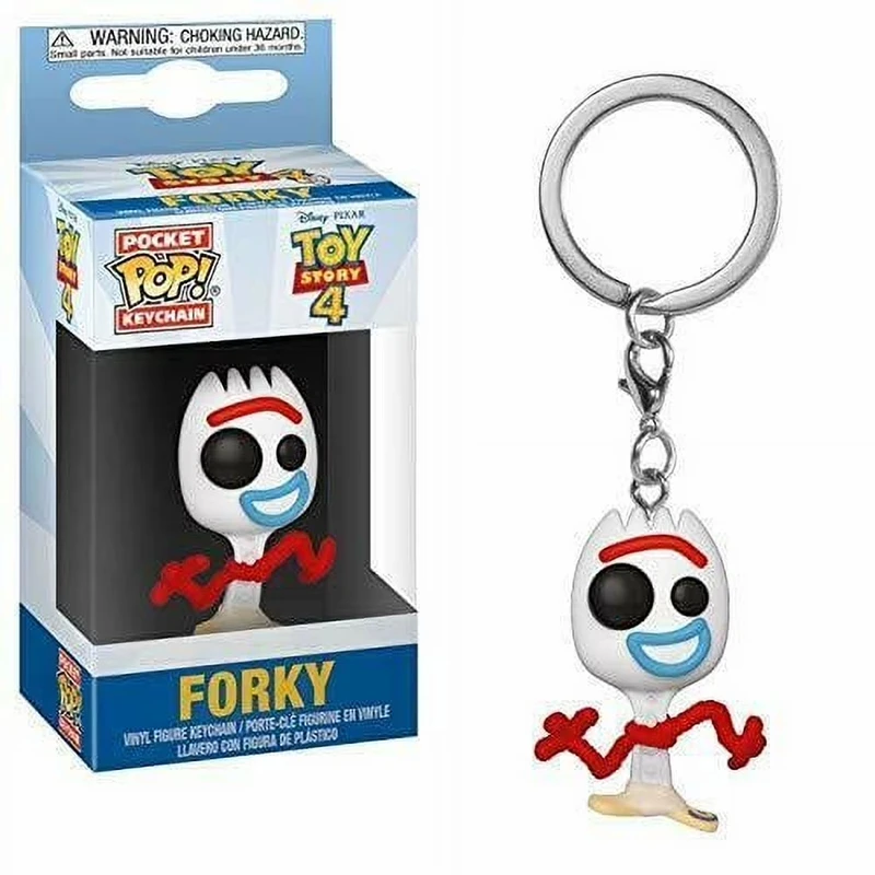 Funko POP Toy Story 4 Forky Slinky Dog Woody Buzz Lightyear Alien Keychain Action Figure Collection Model Toys for Children Gift view 6