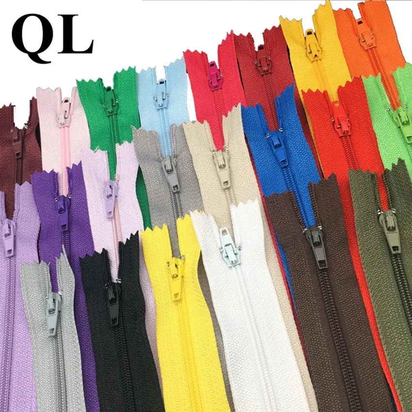 

Classical Colourful 10Pcs 20/30cm Zipper Rotary Zip Puller Slider Open End Decorative Suitcase Clothes Jacket Sewing Accessories