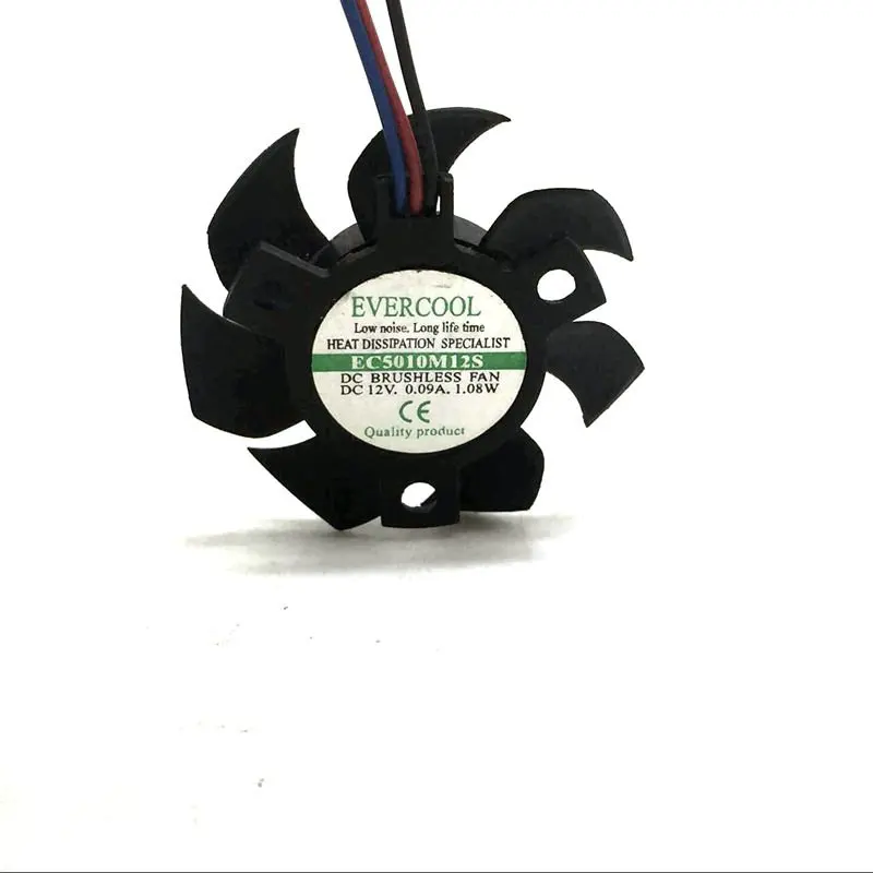 Original EC5010M12S DC12V 0.09A Diameter 45MM 3lines for Graphics card cooling fan Laptop heat skin