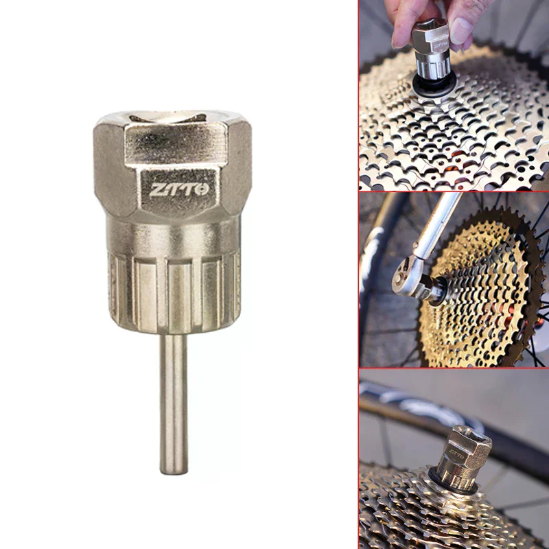 1PC Bicycle Cassette Lockring Removal Install Tool Road Bike Flywheel Sprocket Remover Socket Wrench Repair Maintenance Tool