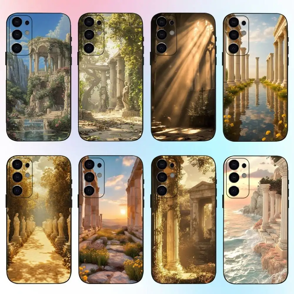 

Romantic Ancient Greek Phone Case For Samsung S25,S24,S21,S22,S23,S30,Ultra,S20,Plus,Fe,Lite,Note,10,9,5G Black Cover