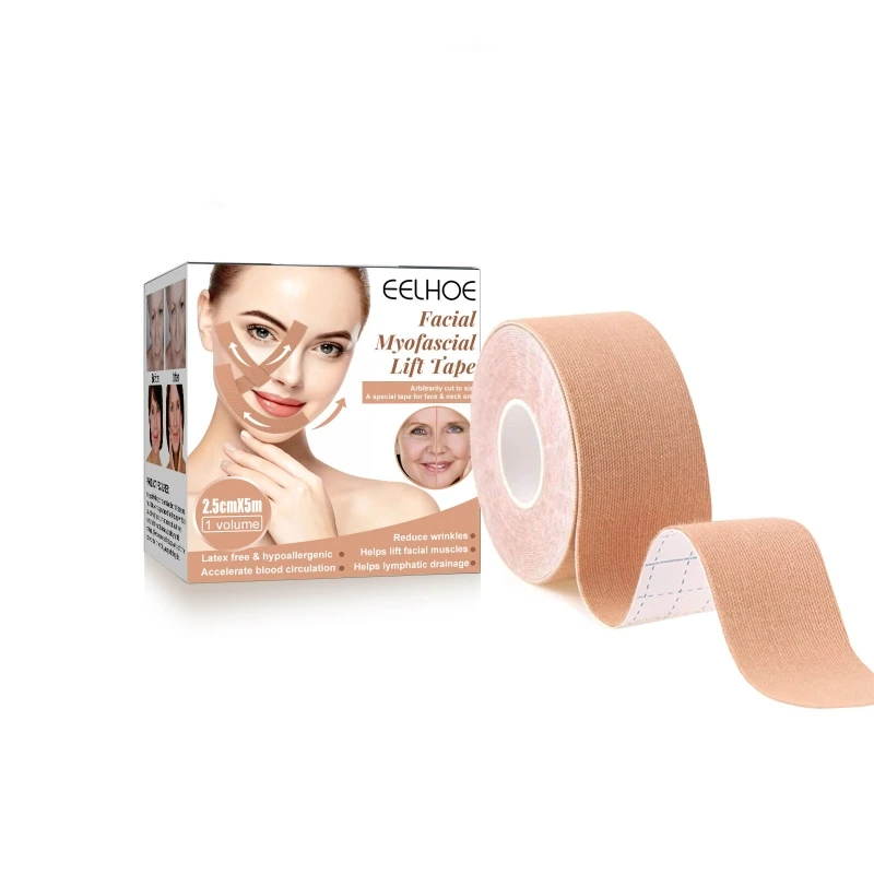 Face Lifter Tape Anti-Aging for Hide for Facial Wrinkles Face Toning Belts 5m Long Instant Face Lift Sticker Chin Drop Shipping