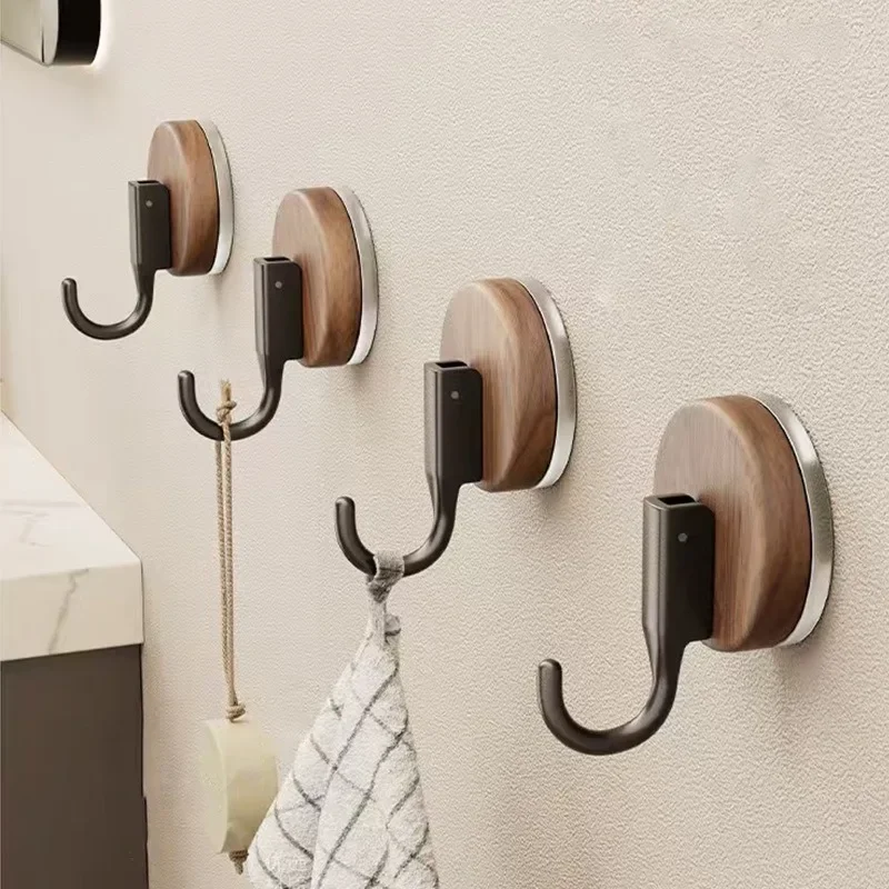 Suction Cup Hook, No Punching, Strong Load-bearing, Vacuum Wood Grain, Dormitory Kitchen, Bathroom Bathroom Door Towel, No Marks