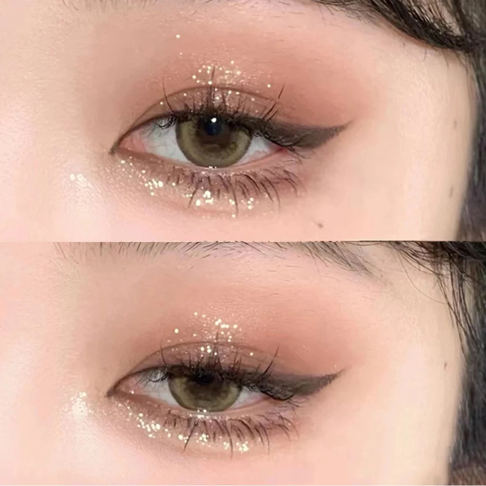 9 kolorów błyszczących paleta cieni do powiek z matowymi i błyszczącymi cieni do powiek wodoodporne perłowe tekstury jedwabników rozjaśniające kosmetyki do makijażu