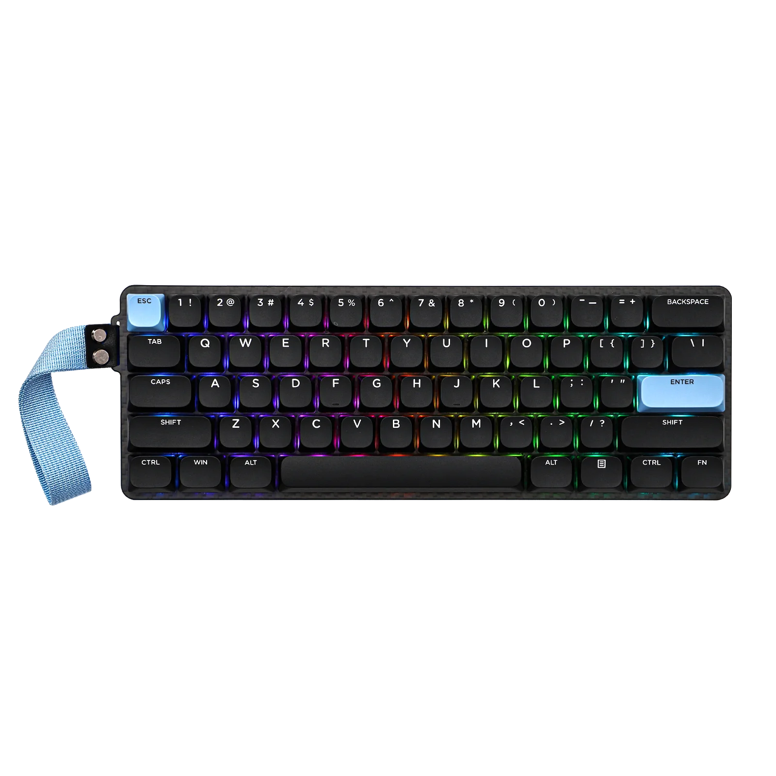 EPOMAKER Carbon60 60% ANSI US Layout Tri-mode Wireless Mechanical Keyboard with QMK/VIA Programmable & RGB Backlights