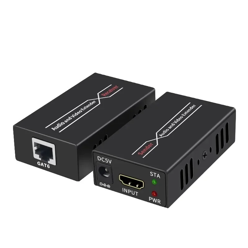 

Удлинитель кабеля HDMI 60 м 4k HD к сетевому порту Rj45 Усилитель сигнала передачи сети KVM