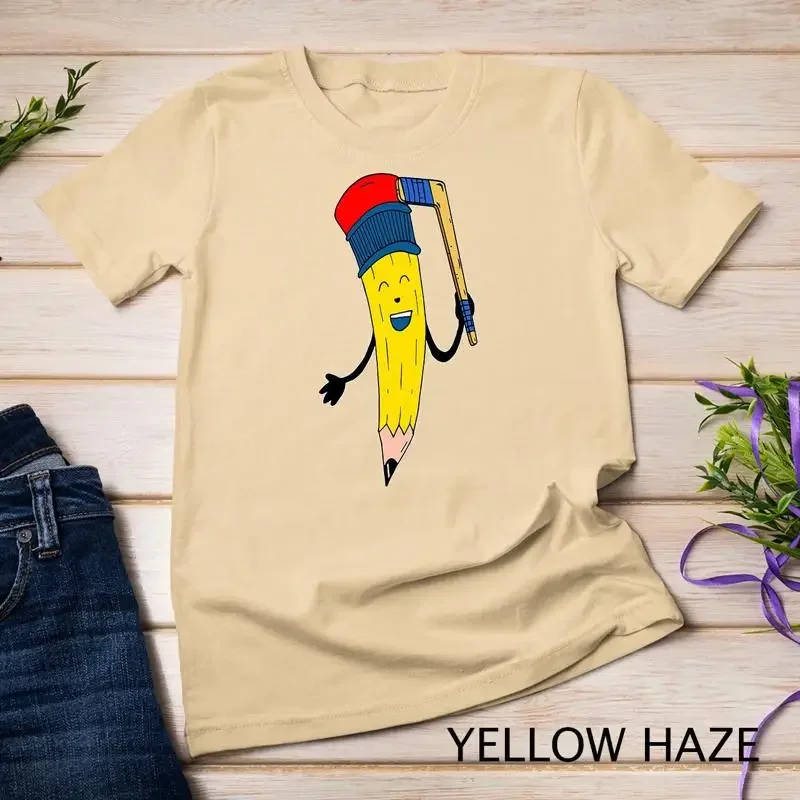 Pencil Hockey Player Back To School Students Teachers T Shirt Unisex T shirt