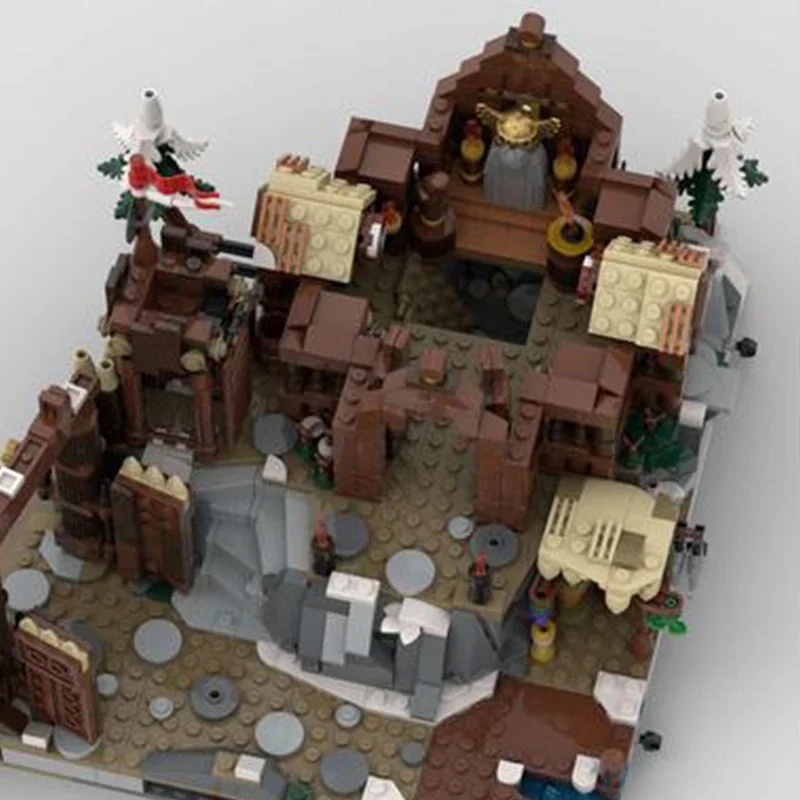 Klocki konstrukcyjne Street View Model Moc Northlands Hut Technology Modular Blocks Prezenty Zabawki świąteczne Zestawy DIY Montaż