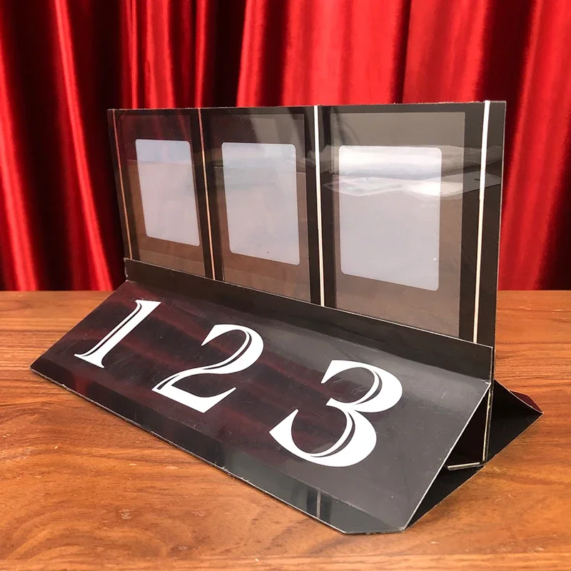 Trio Magic Tricks 3 Predictions Prophecy Card Magic Mentalism Illusion Close‑up Magic Props Magician Performance Accessories
