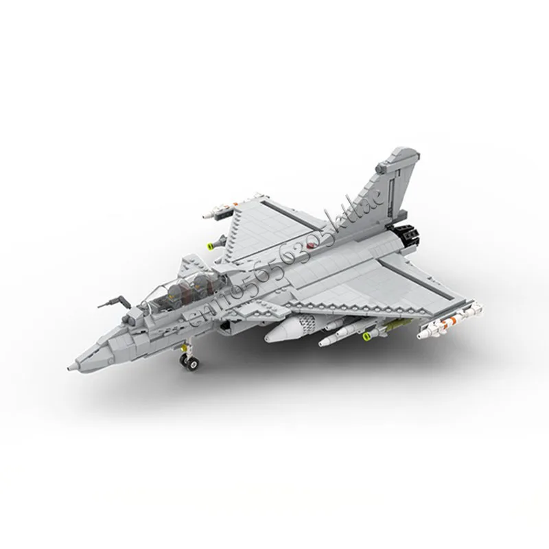 Modèle de Jet de chasse avec armes, blocs de construction modulaires, assemblage pour enfants, jouets d'exposition, cadeau Surprise de Festival, 1216 pièces, offre spéciale