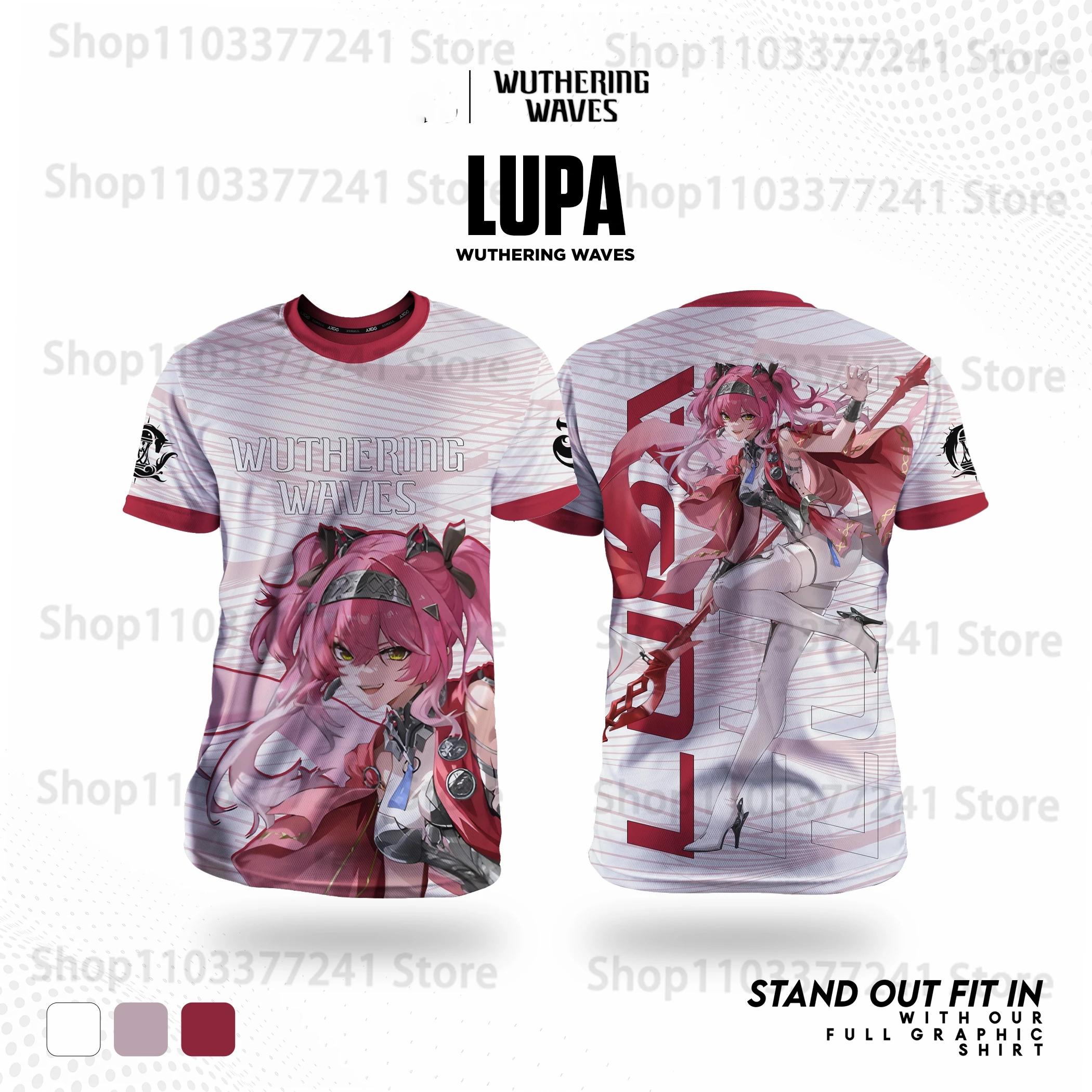 Game Wuthering Waves Role Playing T-shirts 3D Phrolova Print Unisex Anime Tees Men/Women Short Sleeve O-Neck Tshirt Kid Y2k Tops