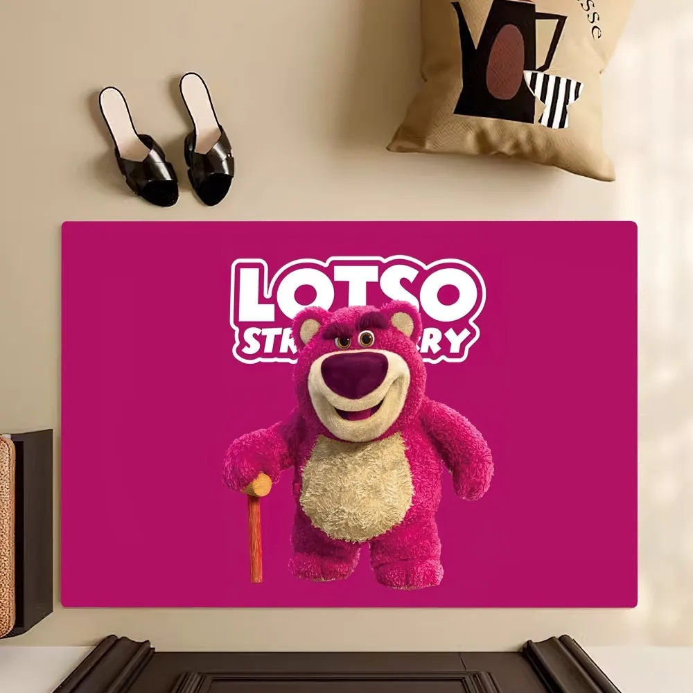 Beast Kingdom Lotso Bear Villain Floor Mat Bedroom Kitchen Door Bath House Super Absorbent Foot Non-slip