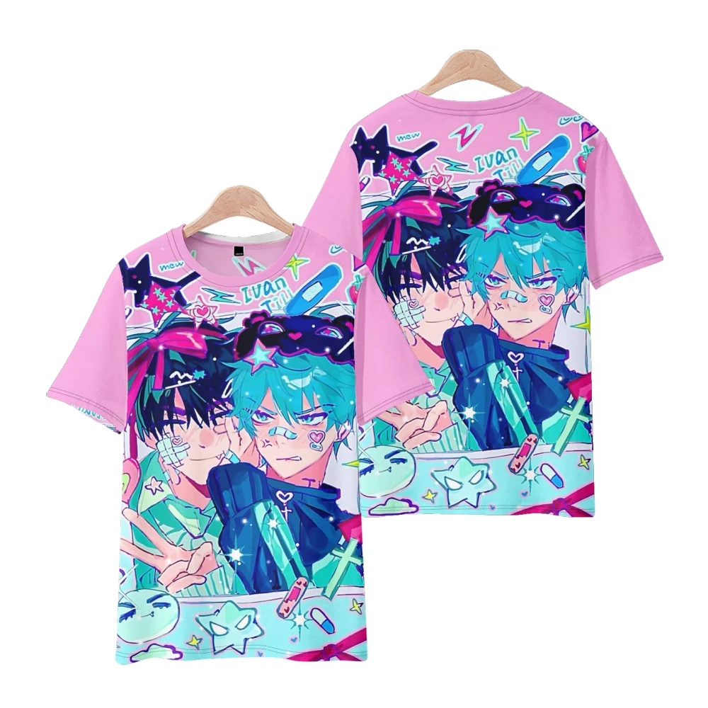 

Anime Alien Stage 3D Print T Shirt Women Men Till Mizi Luka Hyuna Ivan Mizi Cosplay Short Sleeve Graphics Tees Streetwear