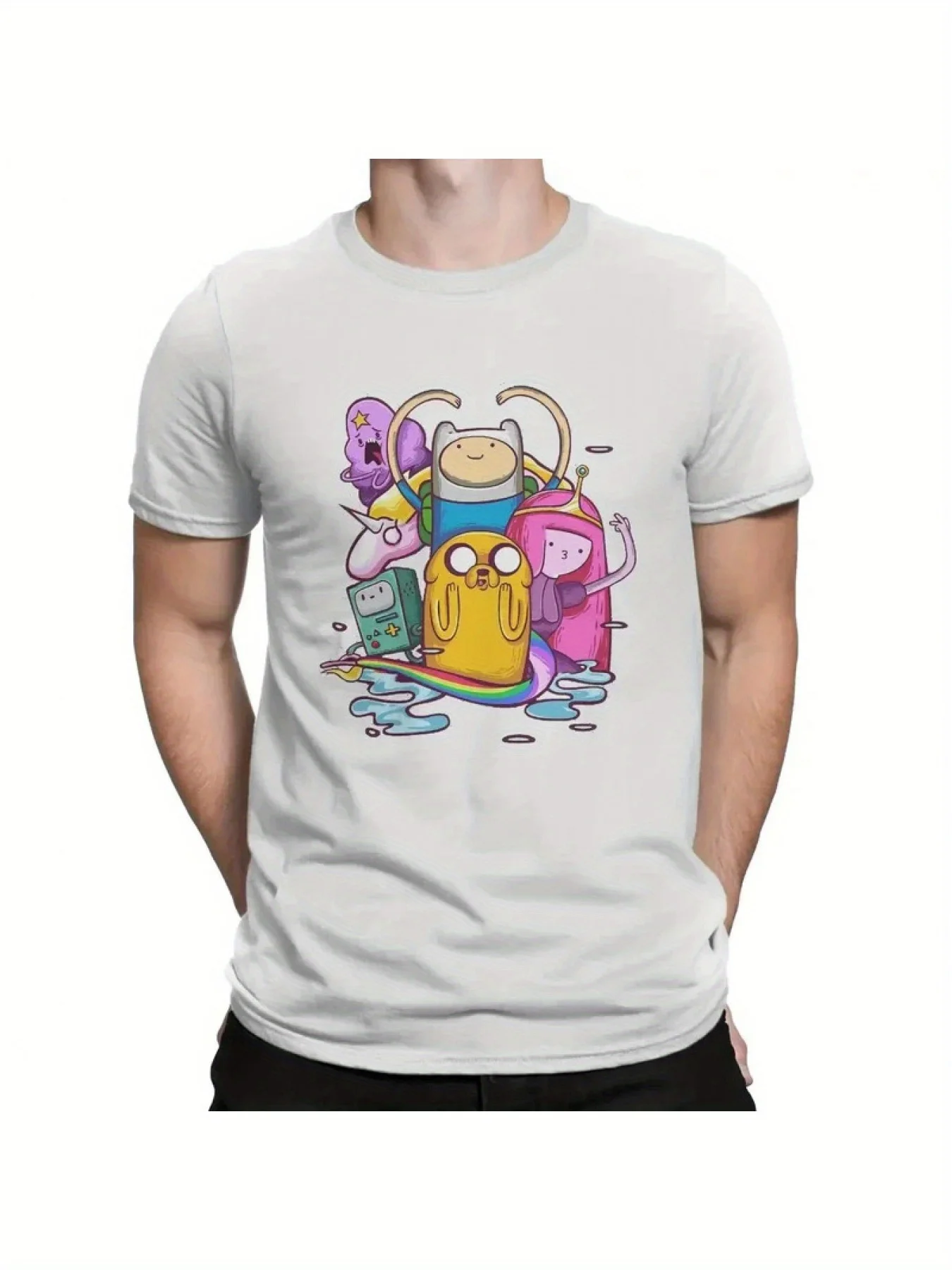 Adventure Cartoon Time MEN'S T-shirt Cotton Fashion T-shirt original street clothing new trendy tops T-shirt