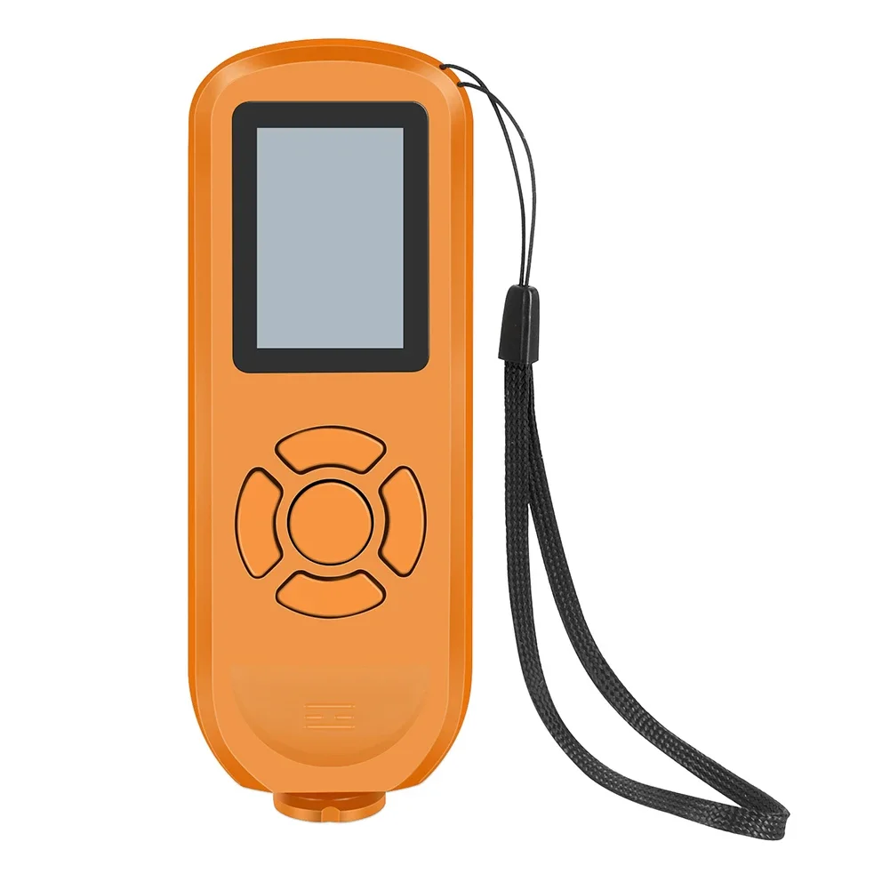 

Coated Sheet Measurement Color Orange Car Paint Thickness Tester ABS Material Calibration Support Compact Size