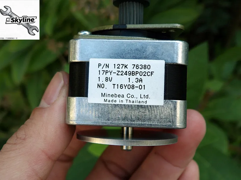 Two-phase four-wire 42 stepper motor with bracket + gear + counterweight