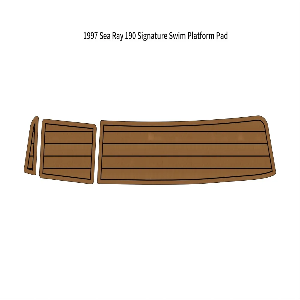 

Swim Platform Pad Boat EVA Foam Teak Deck Floor Mat For 1997 Sea Ray 190 Signature