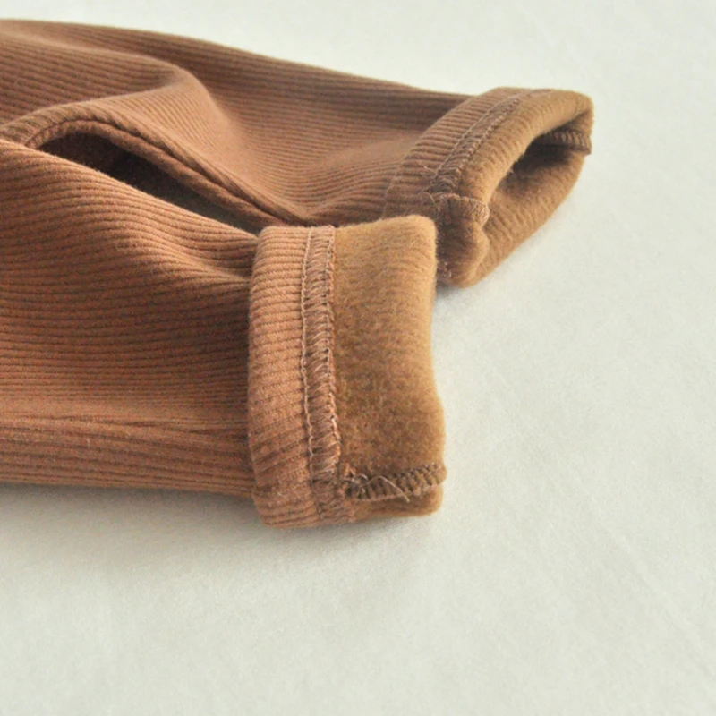 Autumn Winter Toddler Kids Girls Pant Plush Velvet Thick Warm High Waist Bottoming Baby Boys Leggings - Image 3