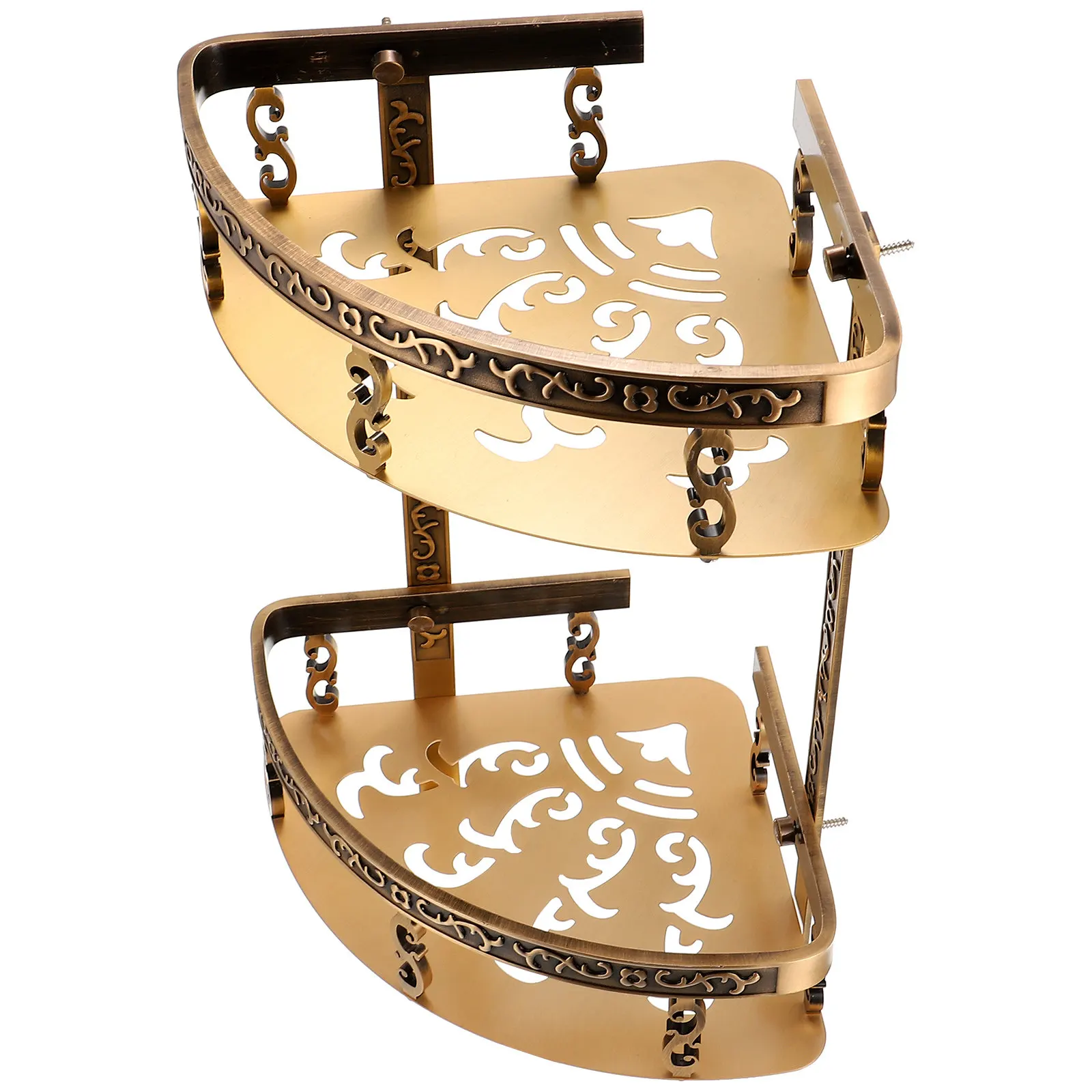 

1Set Premium Aluminum Corner Storage Rack Wall Hanging Bathroom Shelf for Shower Toilet Sink Area Multi Use Space Saving