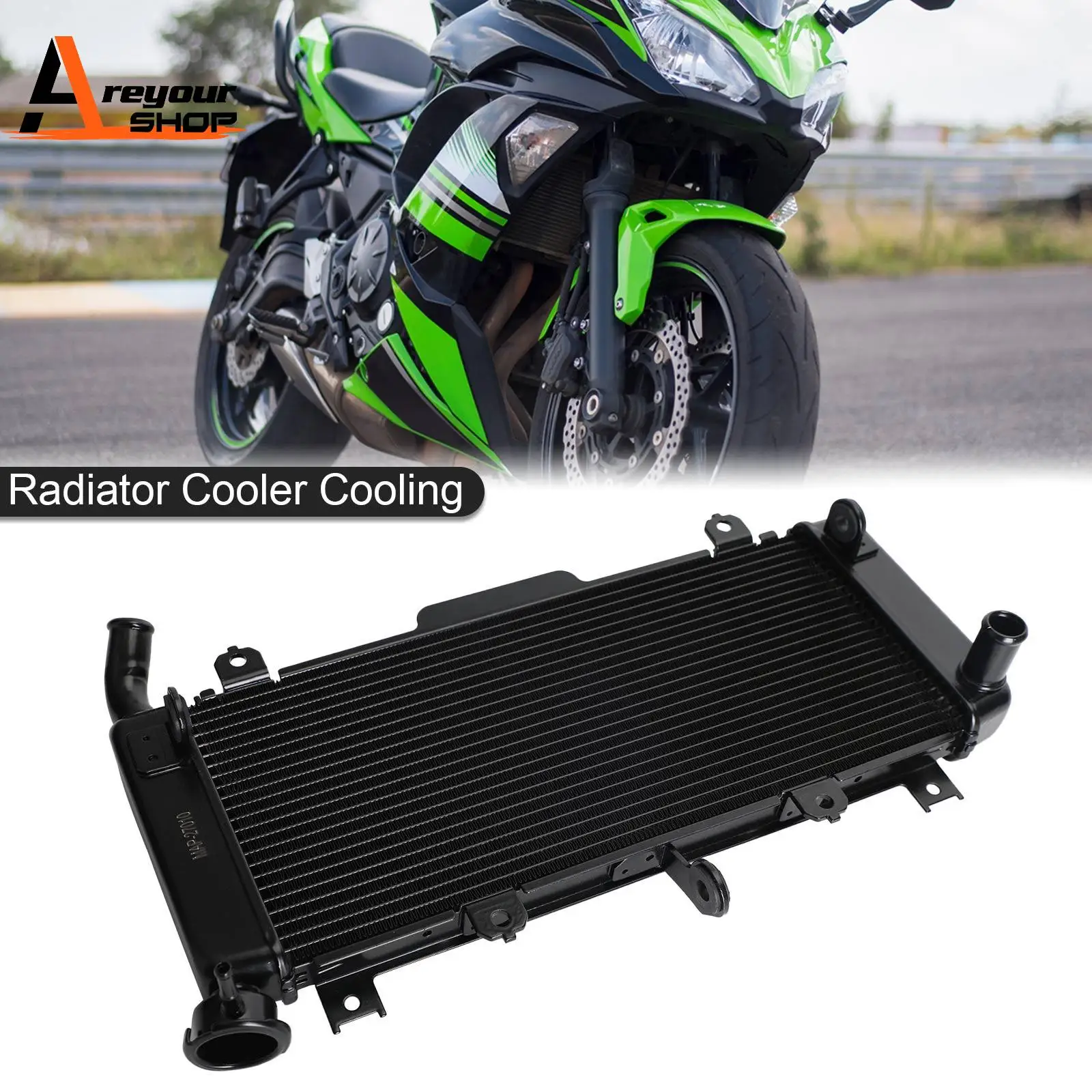 

Radiator Cooler Cooling Fit for Kawasaki Ninja 650 Z650 ER650 2017-2023