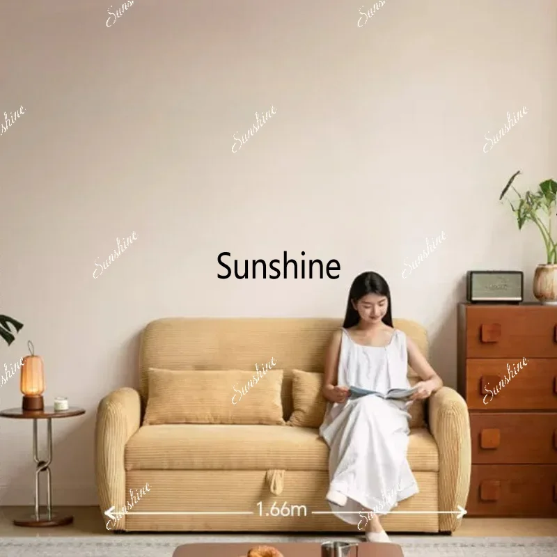 Sitting and lying sofa Modern simple living room Small apartment Multifunctional telescopic bedTJ
