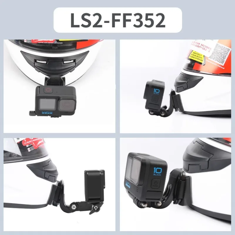 Casco LS2 personalizzato MX701 436 FF370 352 800 801 802 805 811 903 Supporto per mento per GoPro Hero10 Insta360 X2 3 Accessori DJI