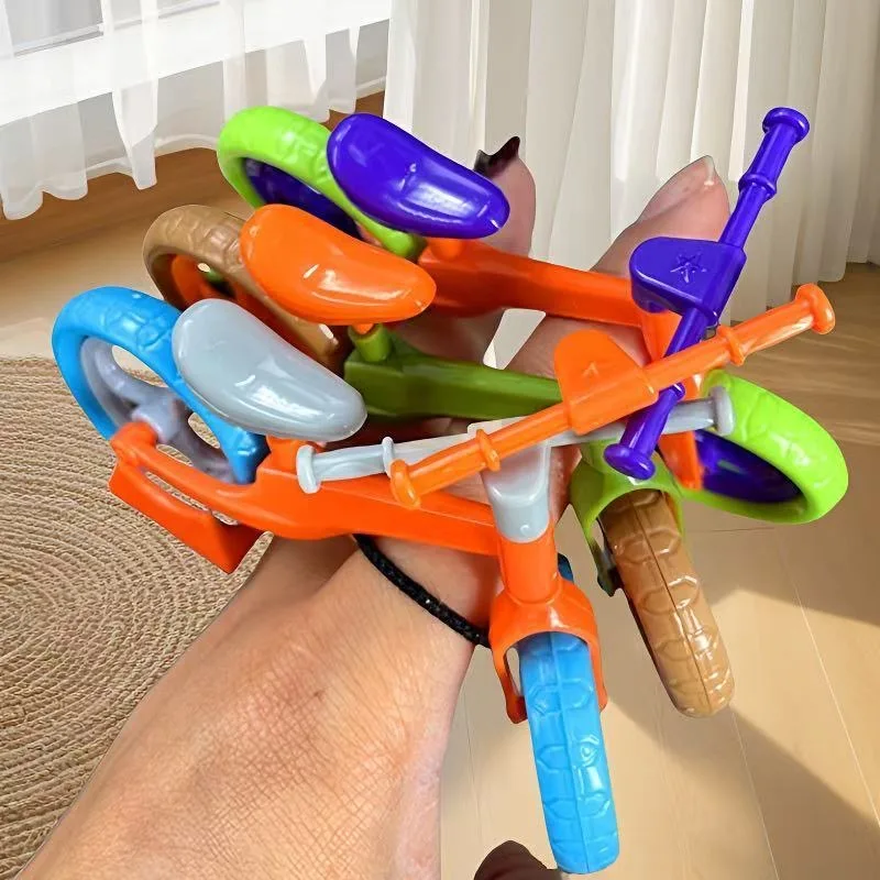 Plastics Assembled Balance Car Ornaments Toy Balance Car Assembled Radish Mini Bike Toy Radish Bike Sport Game