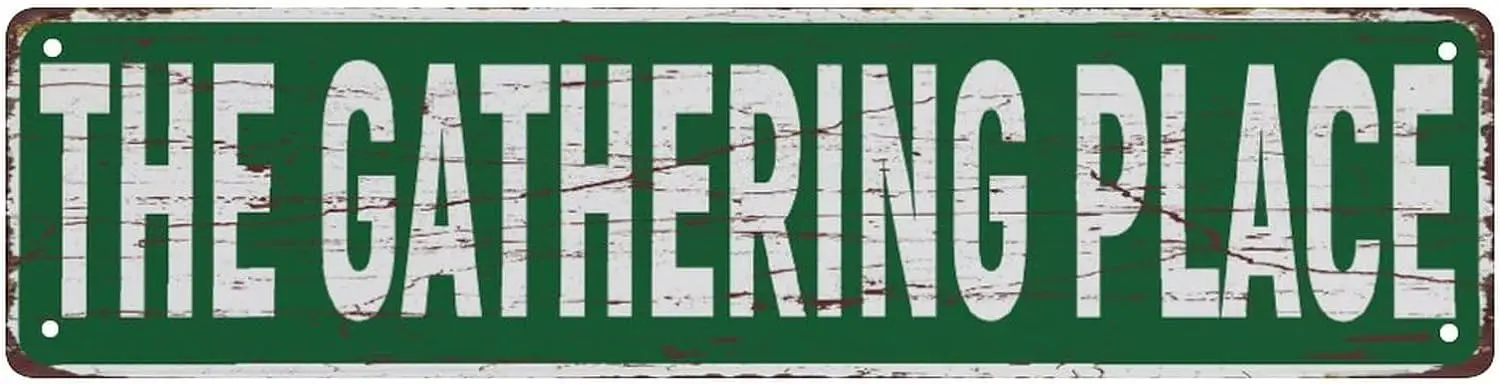 

Уличный знак, место для сбора, ретро металлические жестяные знаки 16x4 дюймов для магазина, двора, мужской Фотофон, забавный уличный декор для стен, Декор