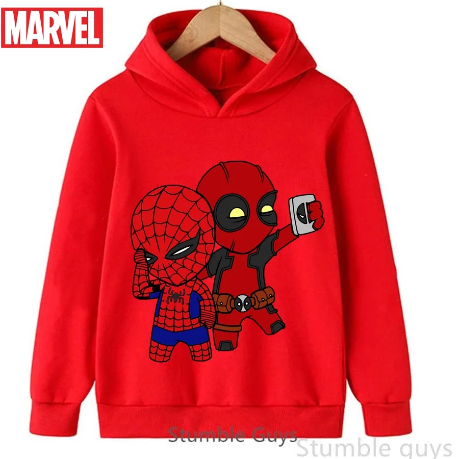 Sudadera con capucha de Spiderman de Marvel para niños, ropa para niños de 3 a 13 años, ropa deportiva de superhéroe para niñas
