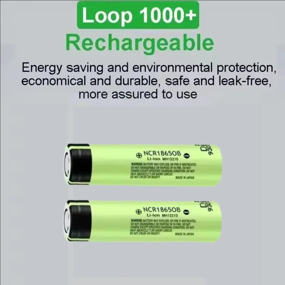 

18650 2000mah Panasonic brandnew battery 3.7V 2000mAh 2A discharge NCR18650B 3.7V lithium-ion rechargeable battery