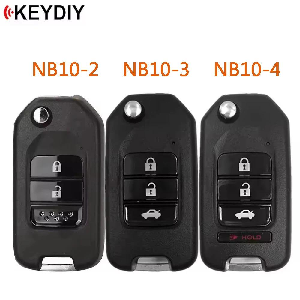 1 Piece KEYDIY NB10-2 NB10-3 NB10-4 Universal Remote Key KD NB10 Series for KD900/KD-X2/mini KD for Honda Style