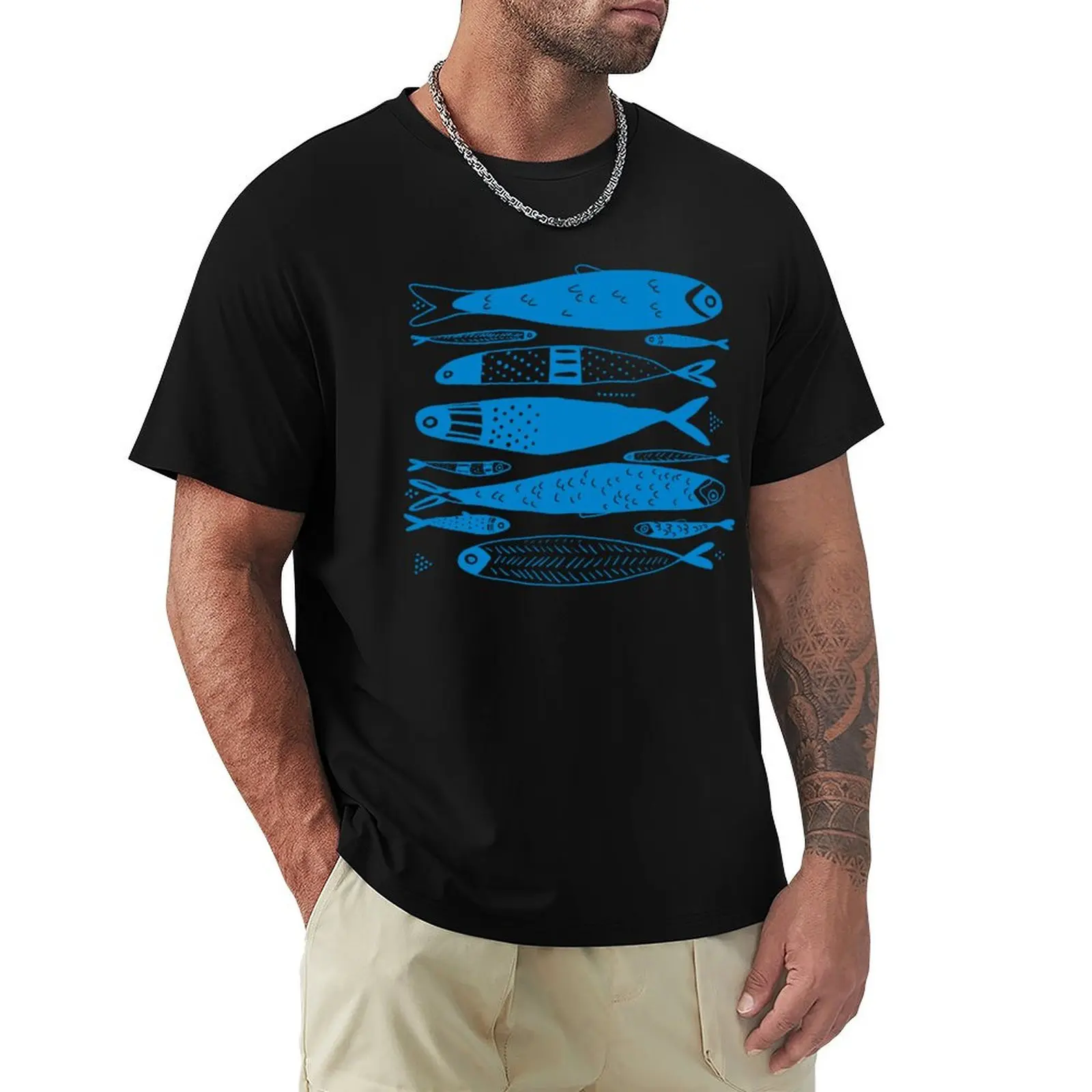 Fishy Stack T-Shirt man graphic t shirt T-Shirt